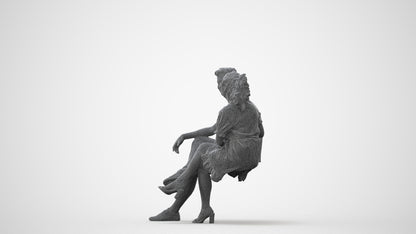 3D scanned woman couple casual, photorealistic archviz people for Enscape and SketchUp, square thumbnail