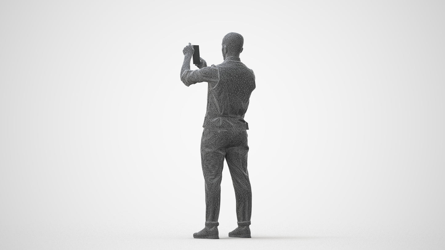 realistic 3D man business, scanned archviz people for Blender and 3ds Max, square thumbnail