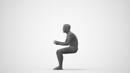 realistic 3D boy casual kids, scanned archviz people for Blender and 3ds Max, square thumbnail