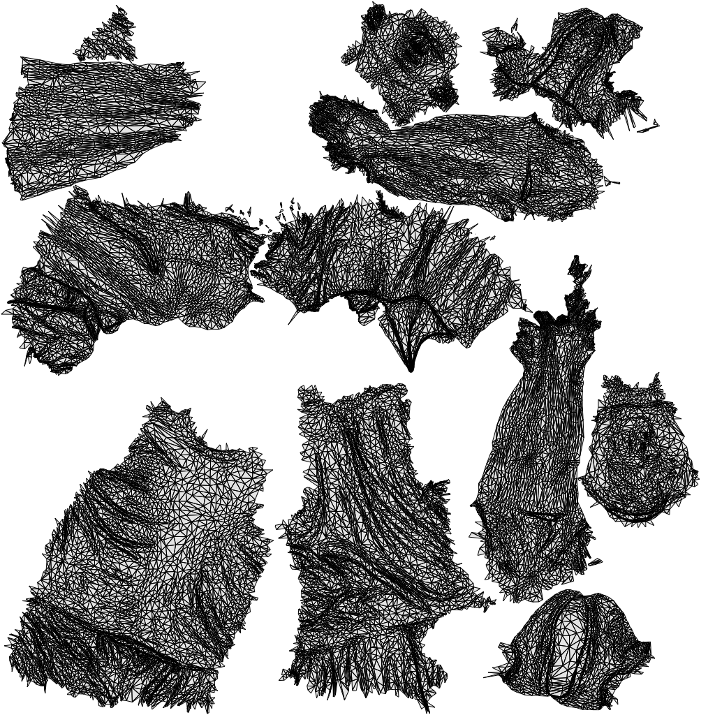 realistic 3D people man standing, render-ready for V-Ray and Corona, FBX OBJ, wireframe top-down view