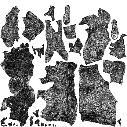 3D people model woman casual sitting, scanned human for 3ds Max rendering, wireframe top-down view