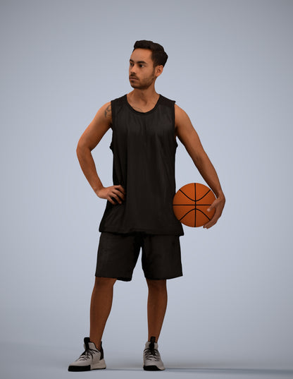 realistic 3D people man sport, render-ready for V-Ray and Corona, FBX OBJ