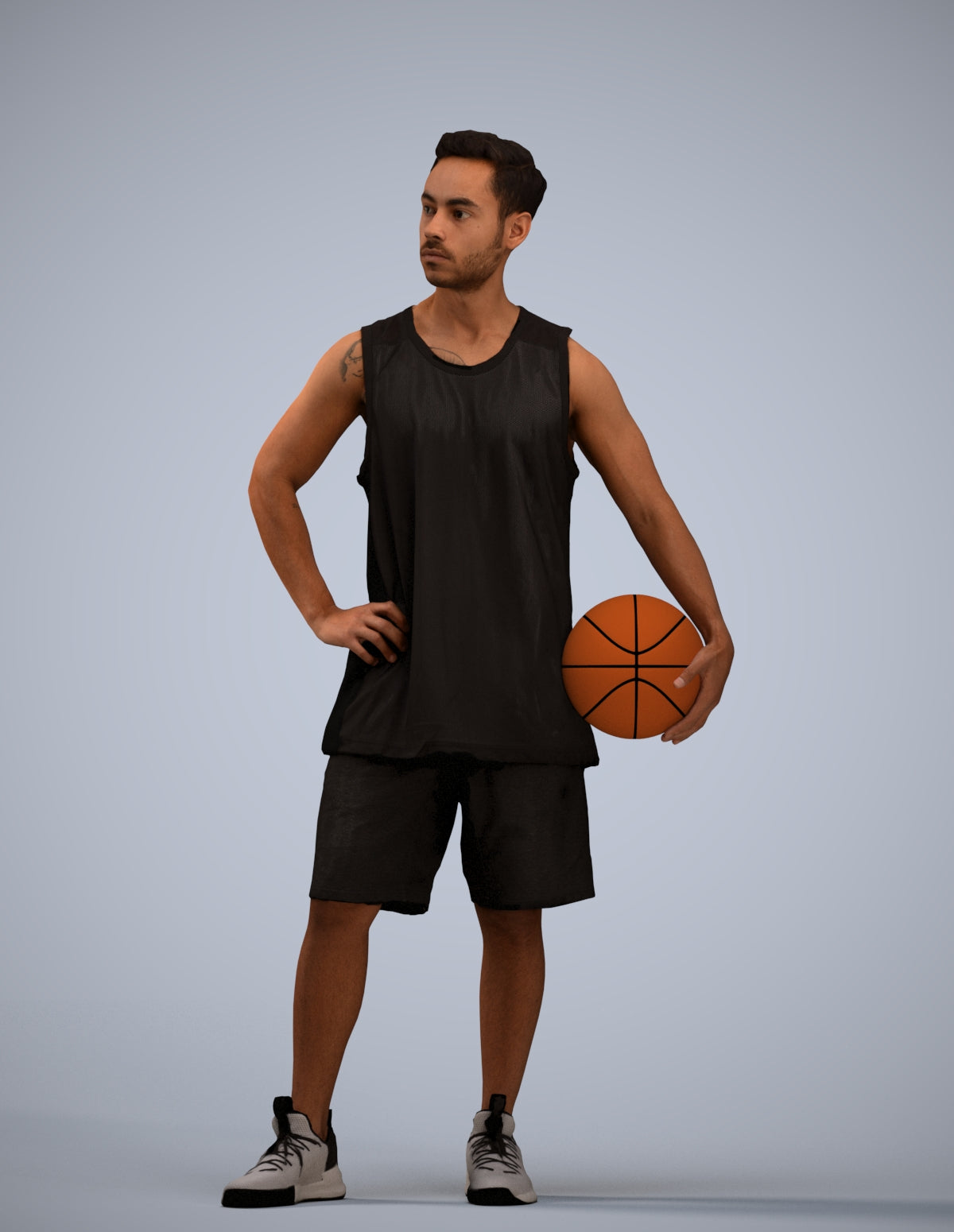 realistic 3D people man sport, render-ready for V-Ray and Corona, FBX OBJ