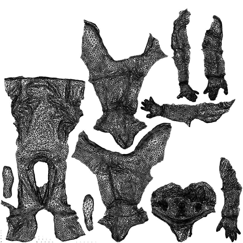 3D people model man business, scanned human for 3ds Max rendering, wireframe top-down view