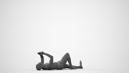 scanned 3D man pool, photogrammetry people for Enscape and V-Ray, square thumbnail