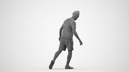 realistic 3D people man sport, render-ready for V-Ray and Corona, FBX OBJ, wireframe side view