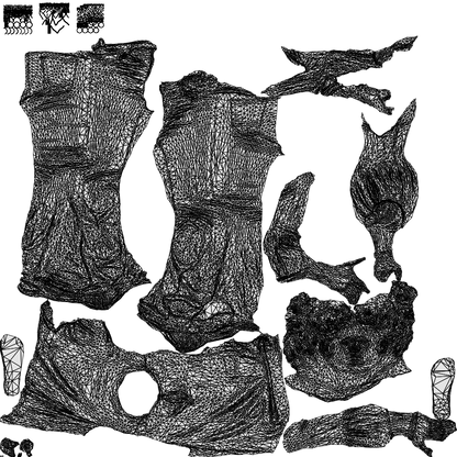 realistic 3D people woman casual cycling, render-ready for V-Ray and Corona, FBX OBJ, wireframe top-down view