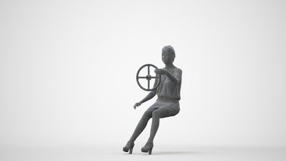 3D people model woman business mix, scanned human for 3ds Max rendering, square thumbnail