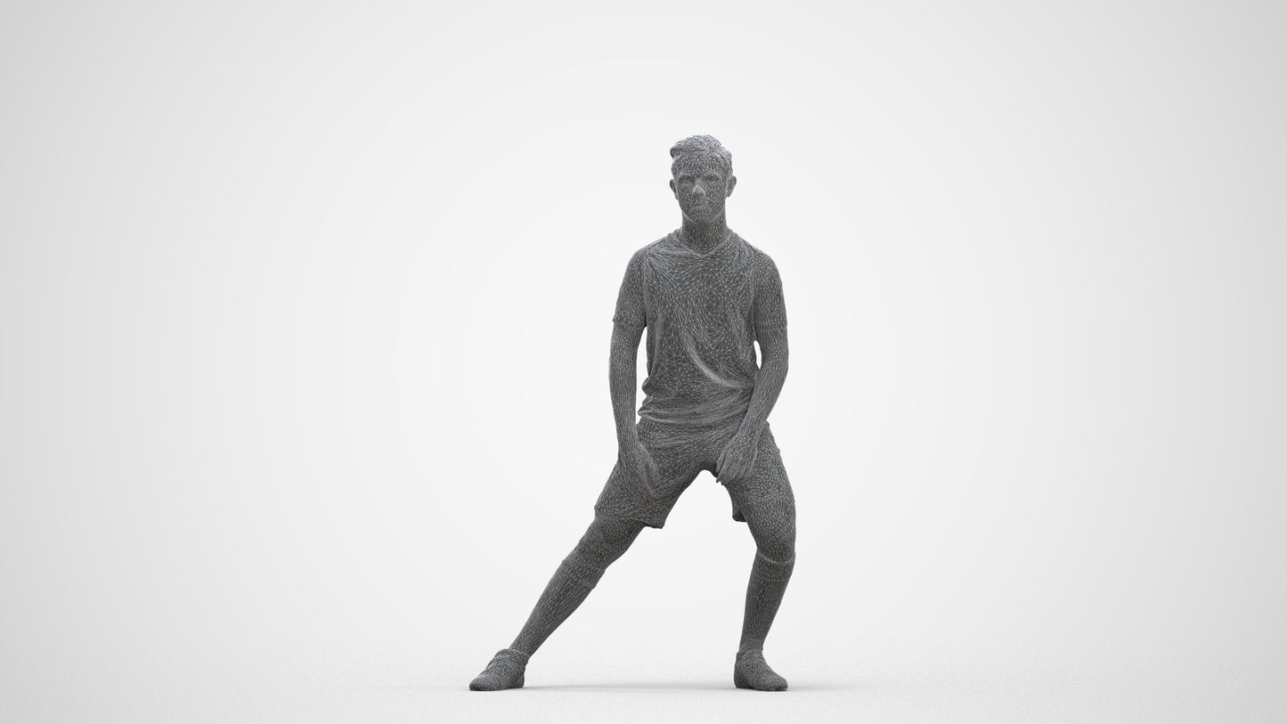 realistic 3D people boy sport, render-ready for V-Ray and Corona, FBX OBJ, three-quarter front view render