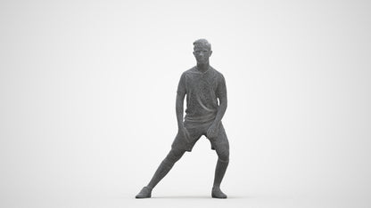 realistic 3D people boy sport, render-ready for V-Ray and Corona, FBX OBJ, three-quarter front view render