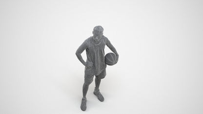 realistic 3D people man sport, render-ready for V-Ray and Corona, FBX OBJ, wireframe three-quarter view
