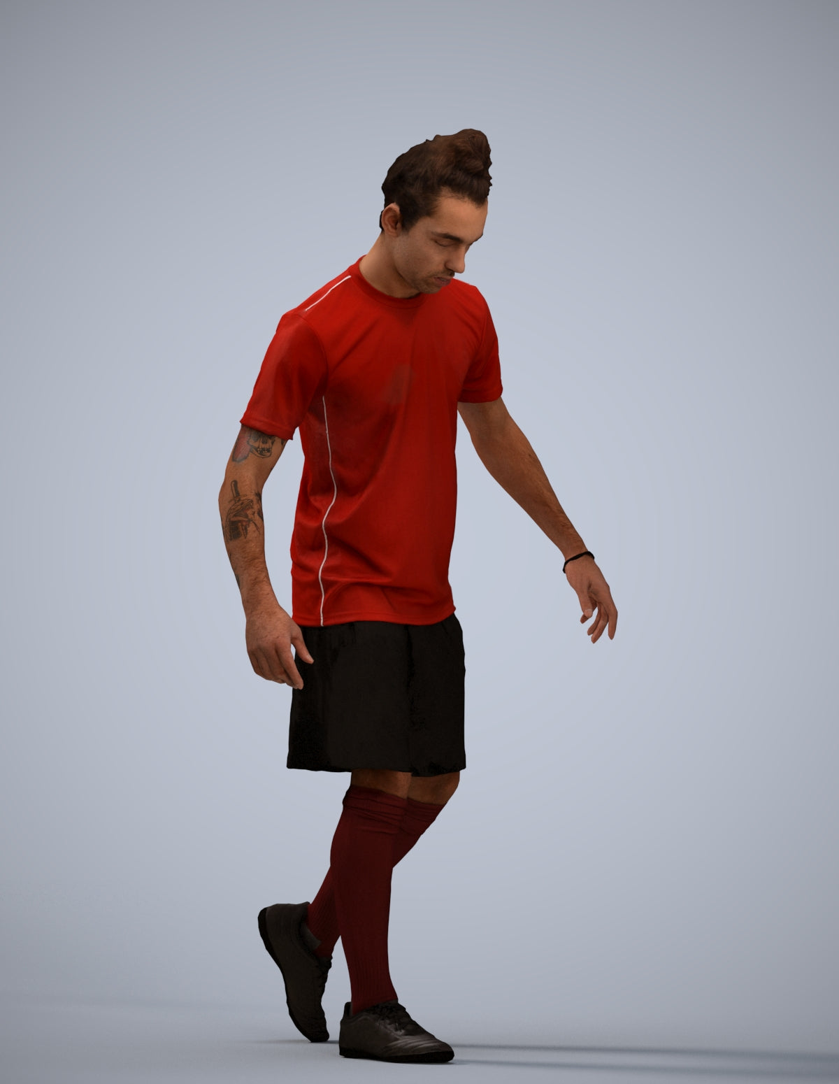 realistic 3D people man sport, render-ready for V-Ray and Corona, FBX OBJ