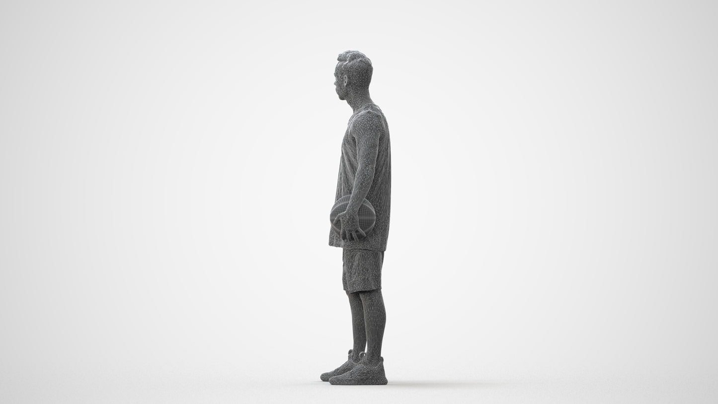realistic 3D people man sport, render-ready for V-Ray and Corona, FBX OBJ, square thumbnail