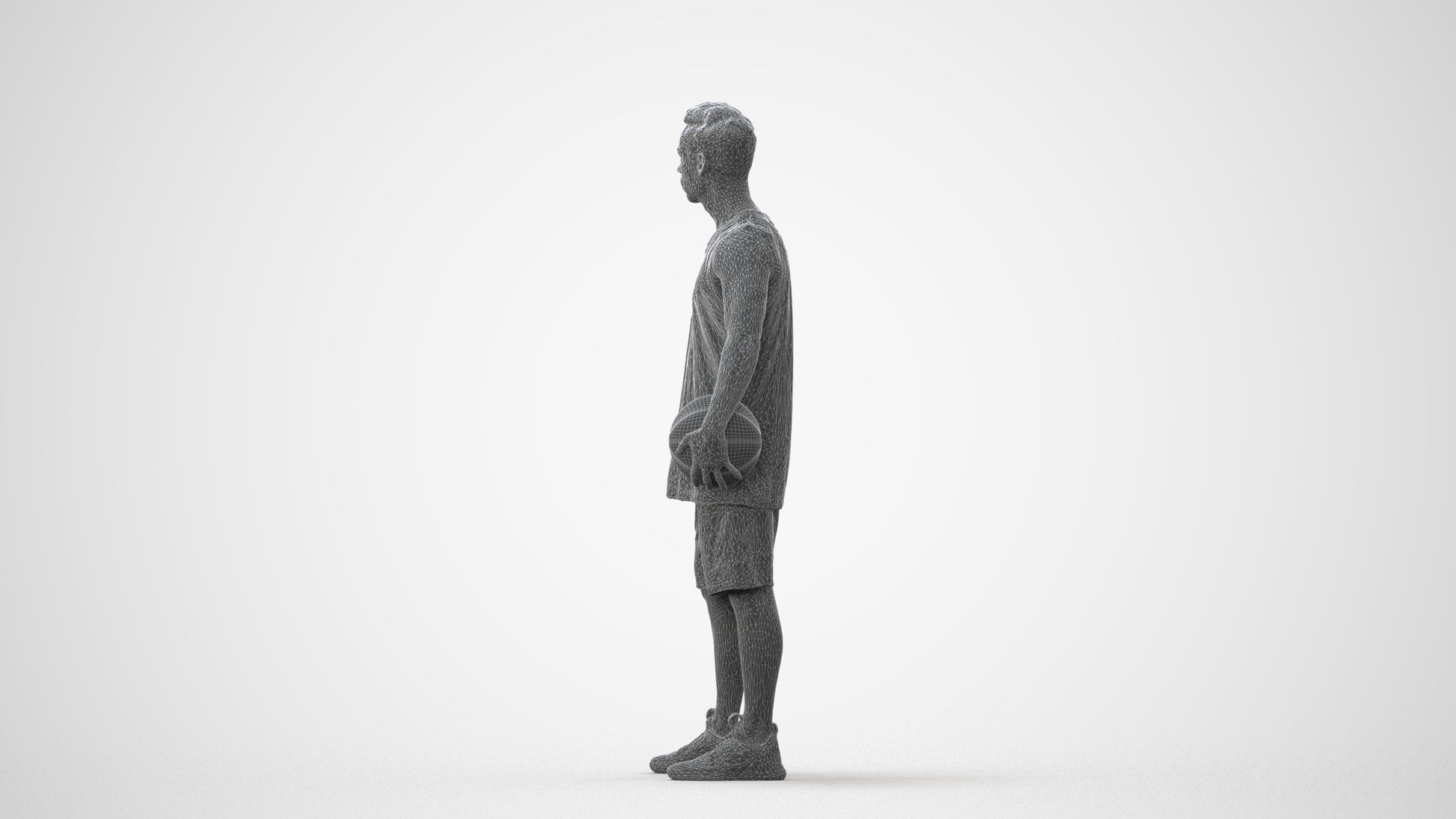 realistic 3D people man sport, render-ready for V-Ray and Corona, FBX OBJ, square thumbnail