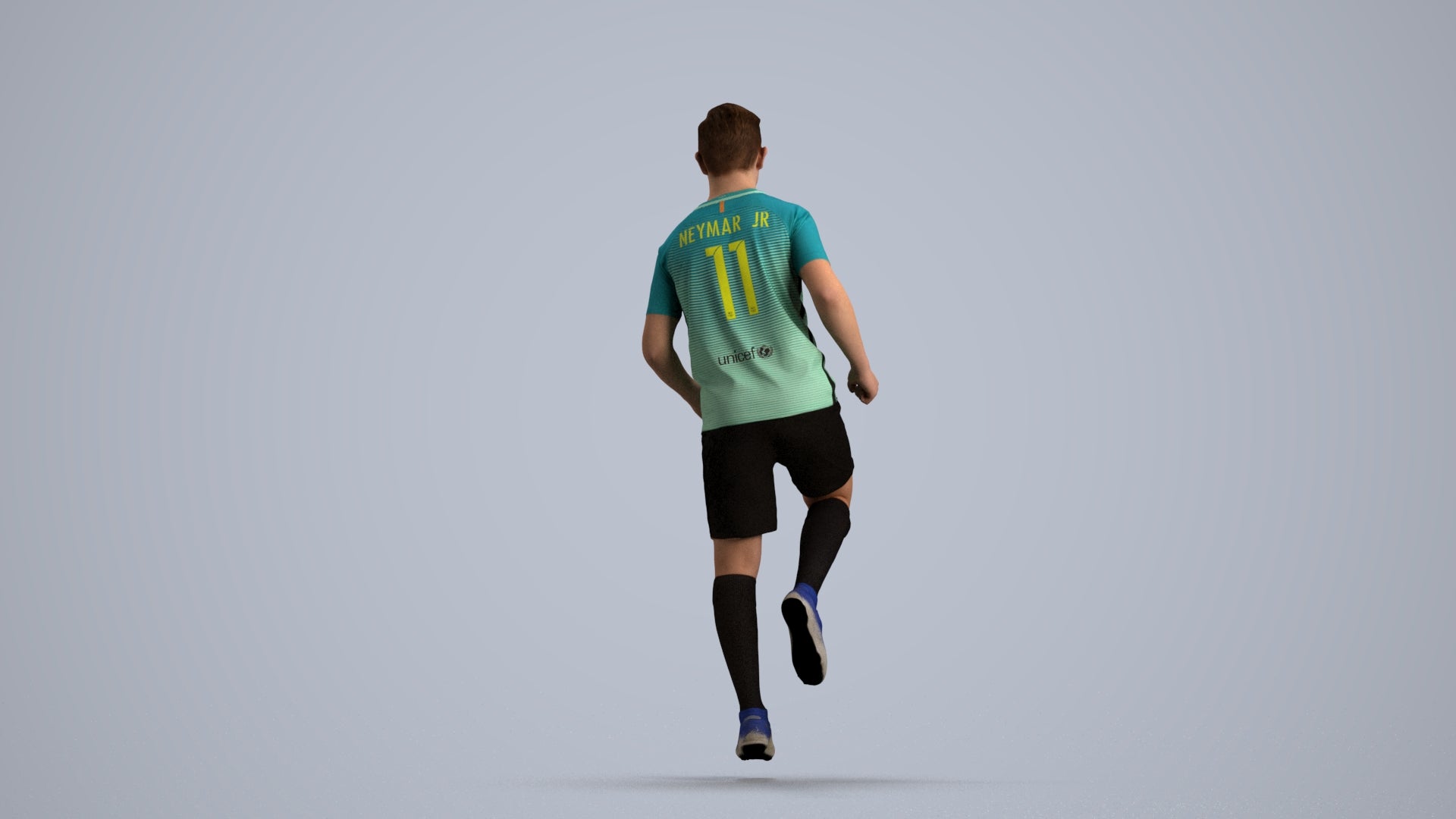 scanned 3D boy sport, photogrammetry people for Enscape and V-Ray, front view render