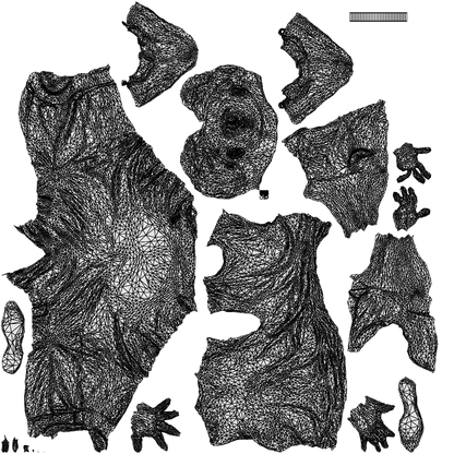 scanned 3D man casual sitting, photogrammetry people for Enscape and V-Ray, wireframe top-down view