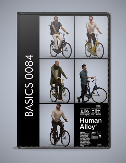 5x realistic 3D people sitting pack, scanned archviz collection for Blender and 3ds Max