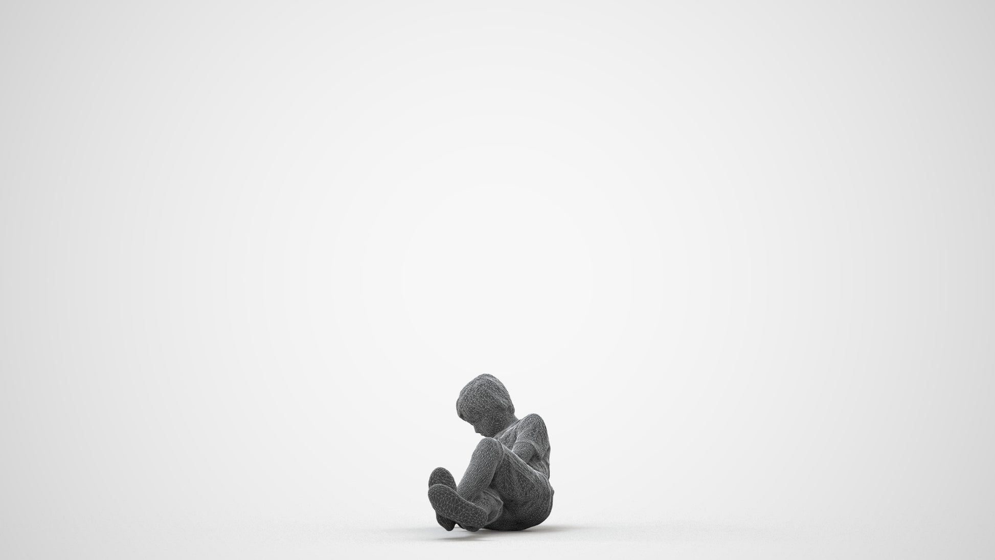 3D human model boy casual kids, photogrammetry scanned person for archviz, square thumbnail