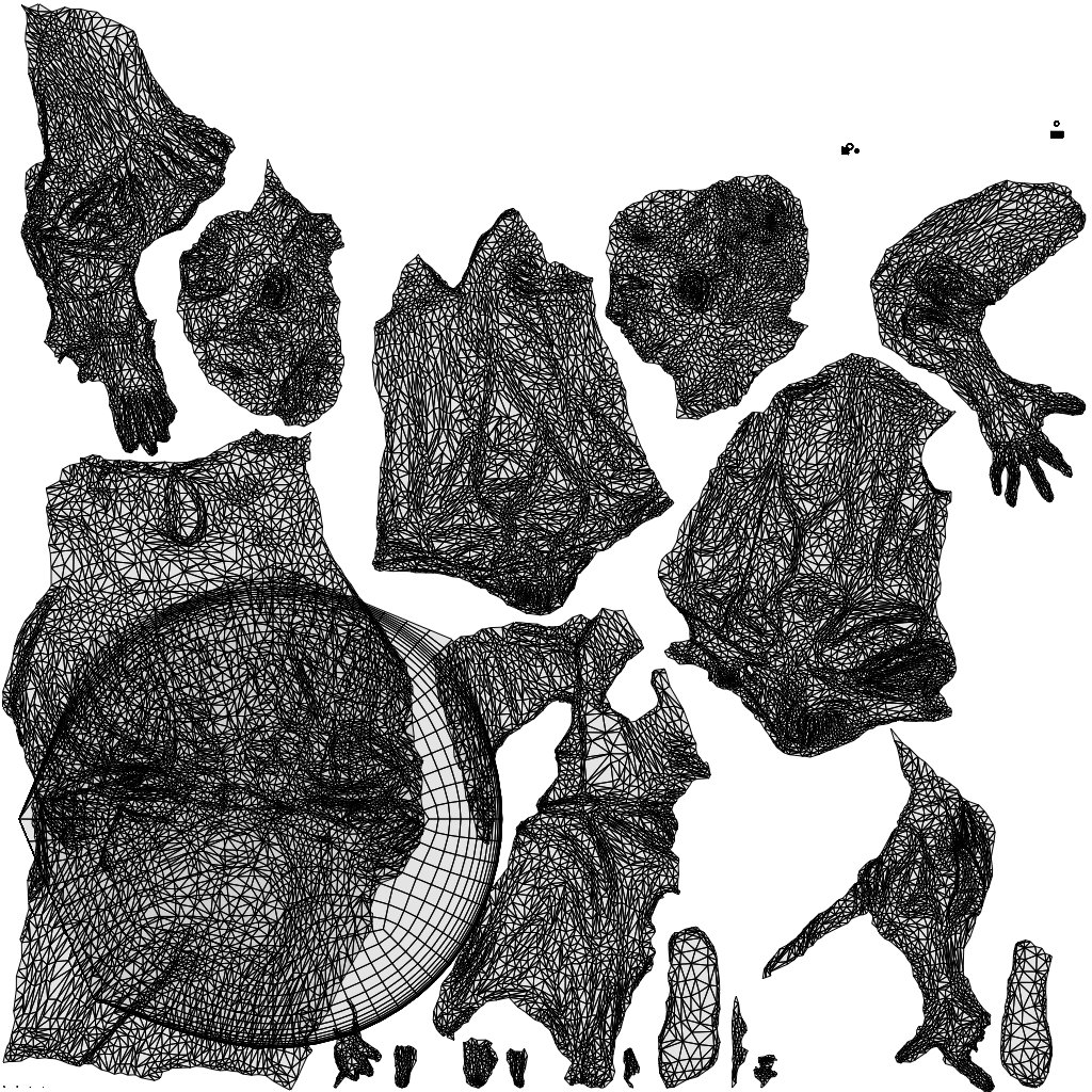 realistic 3D woman casual sitting, scanned archviz people for Blender and 3ds Max, wireframe top-down view