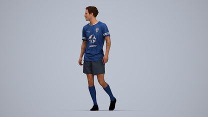 3D scanned man sport, photorealistic archviz people for Enscape and SketchUp, top-down view render
