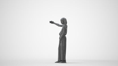photogrammetry 3D girl casual kids, realistic human model archviz FBX, square thumbnail
