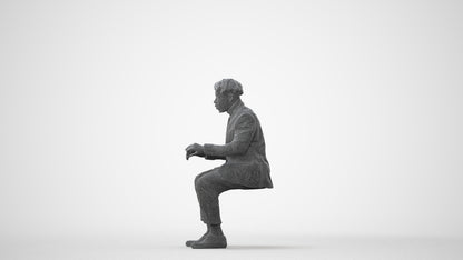 3D people model man business, scanned human for 3ds Max rendering, square thumbnail