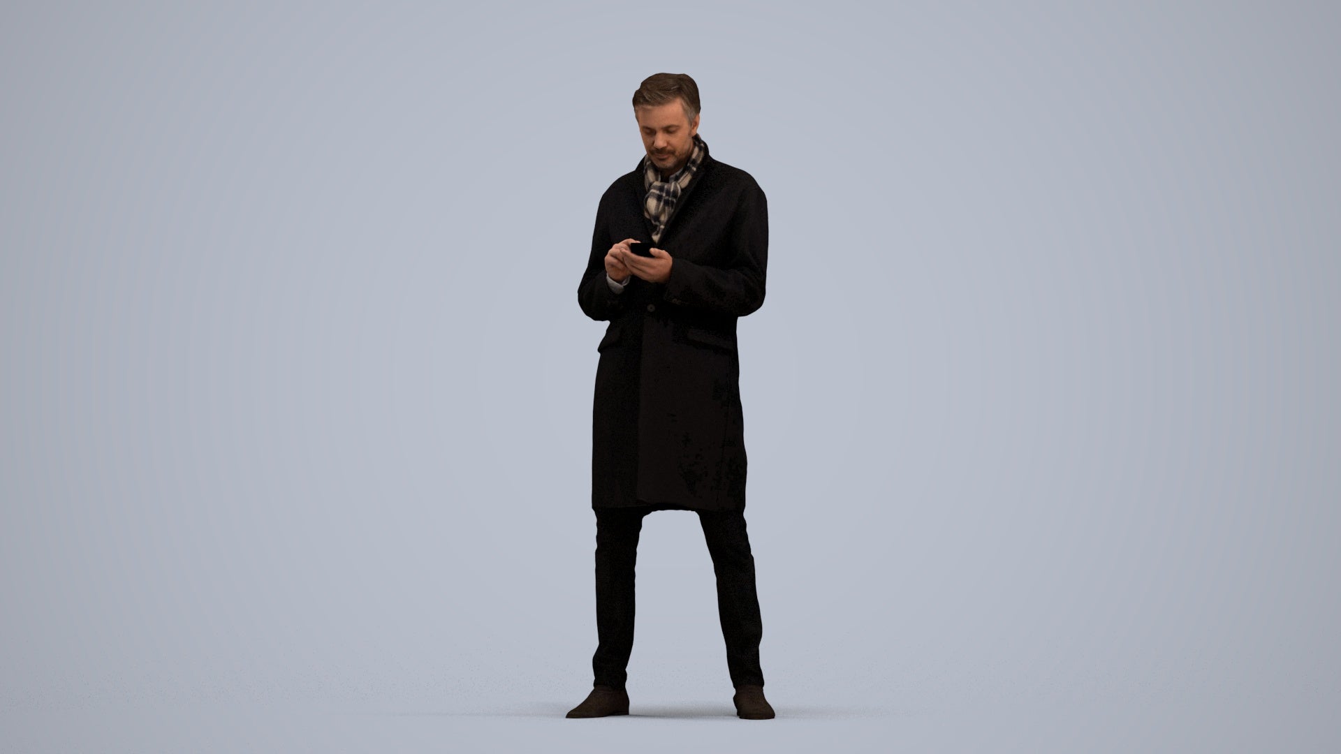 photogrammetry 3D man standing, realistic human model archviz FBX, standing pose render