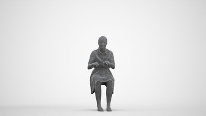 3D people model girl kids, scanned human for 3ds Max rendering, three-quarter front view render