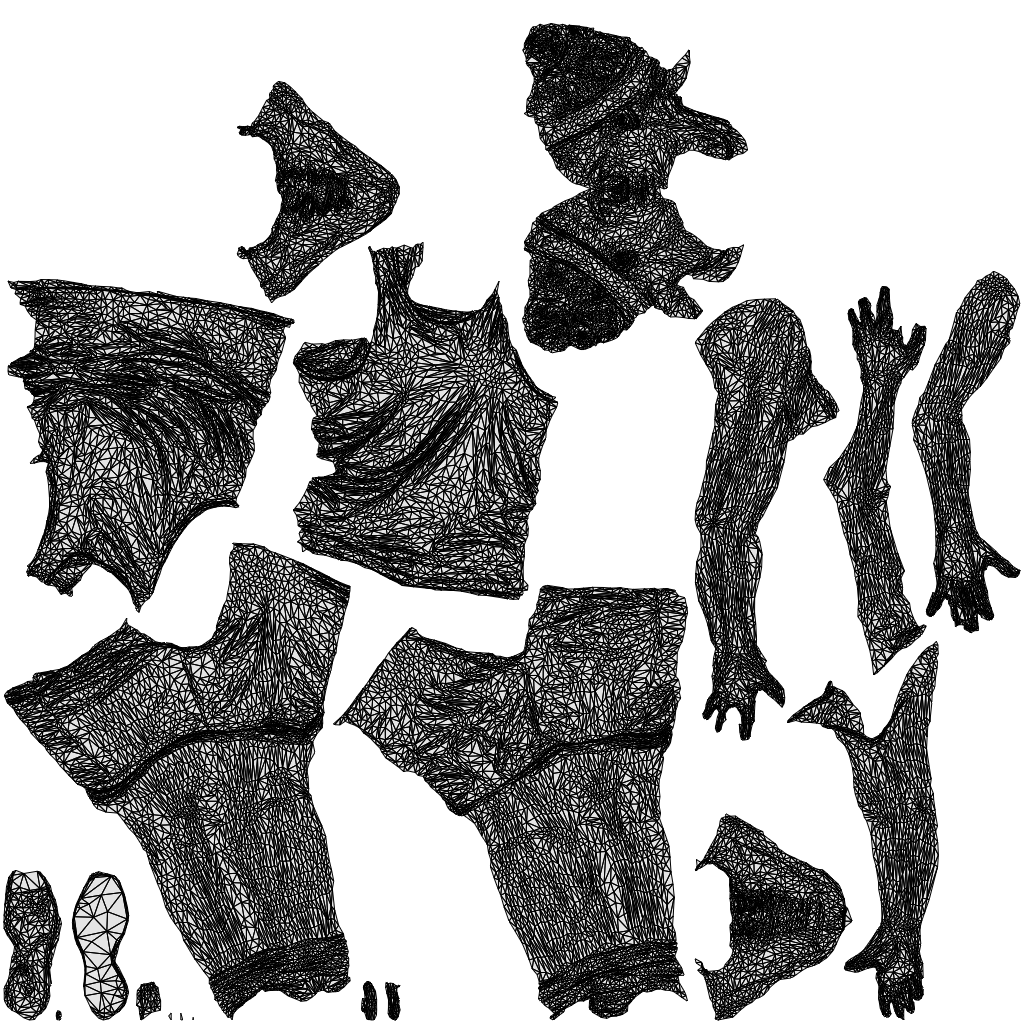 realistic 3D people woman sport, render-ready for V-Ray and Corona, FBX OBJ, wireframe top-down view