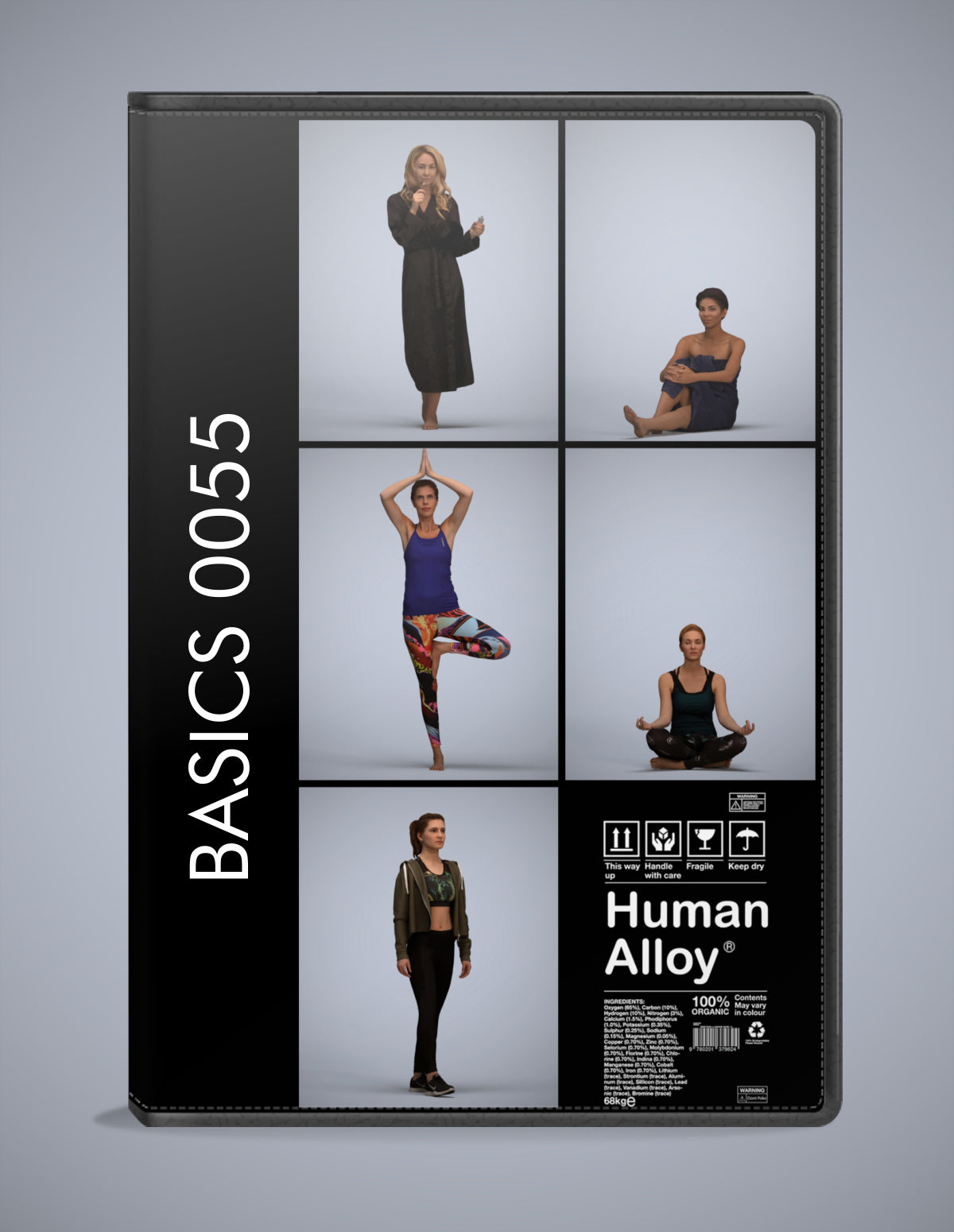 photogrammetry 3D people sport collection, 6 realistic human models archviz FBX