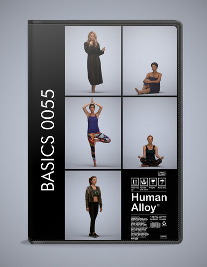 photogrammetry 3D people sport collection, 6 realistic human models archviz FBX
