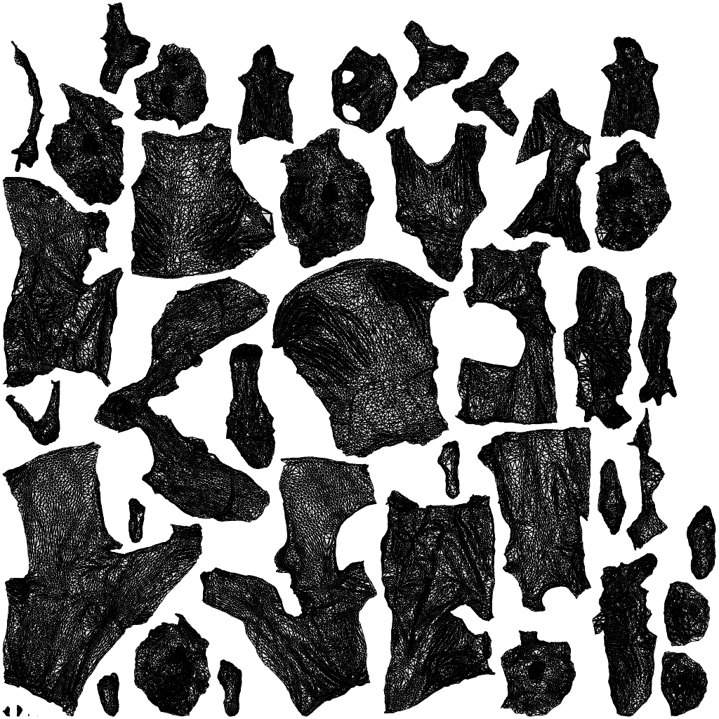scanned 3D girl casual kids, photogrammetry people for Enscape and V-Ray, wireframe top-down view