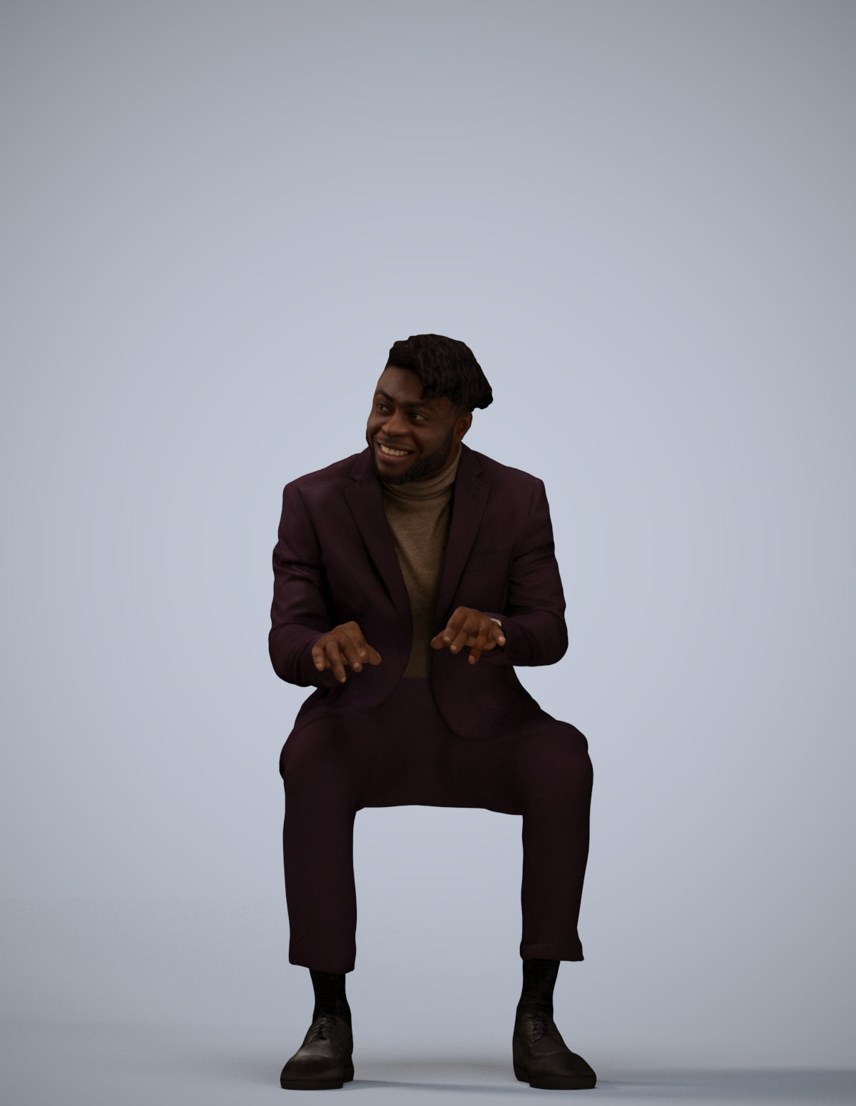 photogrammetry 3D man business, realistic human model archviz FBX