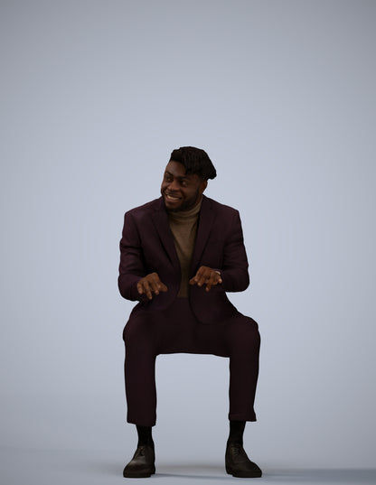 photogrammetry 3D man business, realistic human model archviz FBX