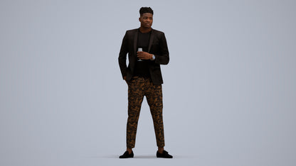 realistic 3D people man formal formalaffairs, render-ready for V-Ray and Corona, FBX OBJ, standing pose render