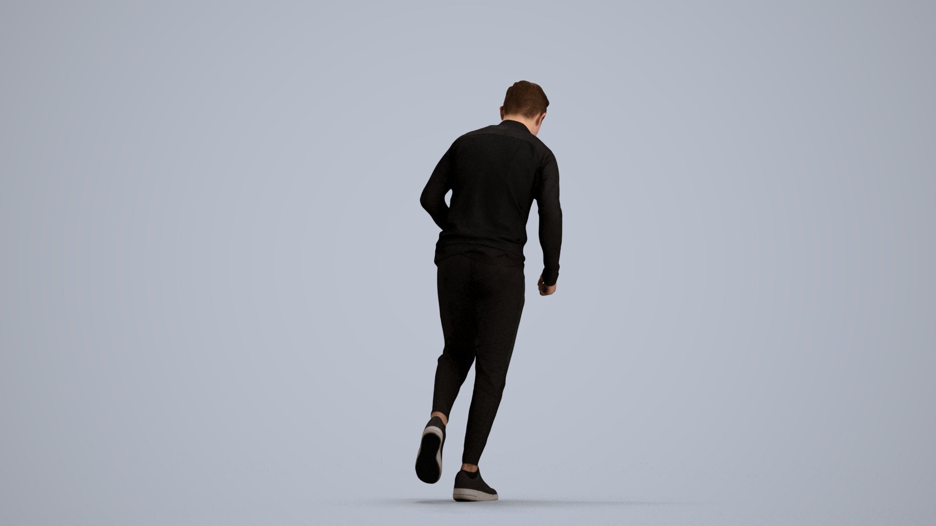 3D scanned boy sport casual, photorealistic archviz people for Enscape and SketchUp, front view render