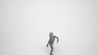 3D people model girl casual kids, scanned human for 3ds Max rendering, wireframe three-quarter view