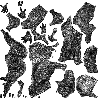 3D human model woman business sitting, photogrammetry scanned person for archviz, wireframe top-down view