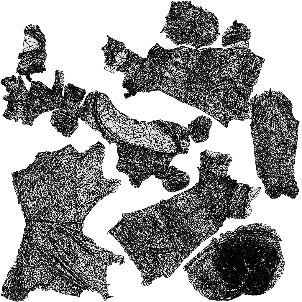 scanned 3D boy casual kids, photogrammetry people for Enscape and V-Ray, wireframe top-down view