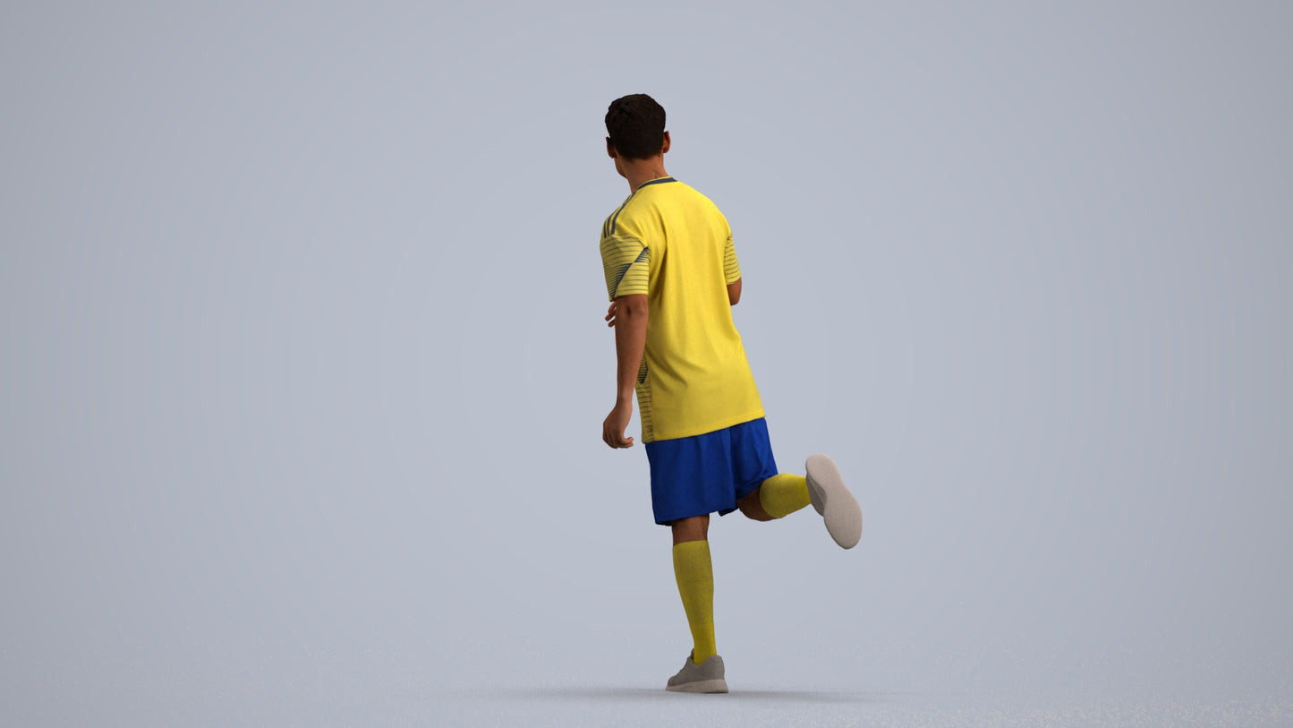 realistic 3D people man sport, render-ready for V-Ray and Corona, FBX OBJ, front view render
