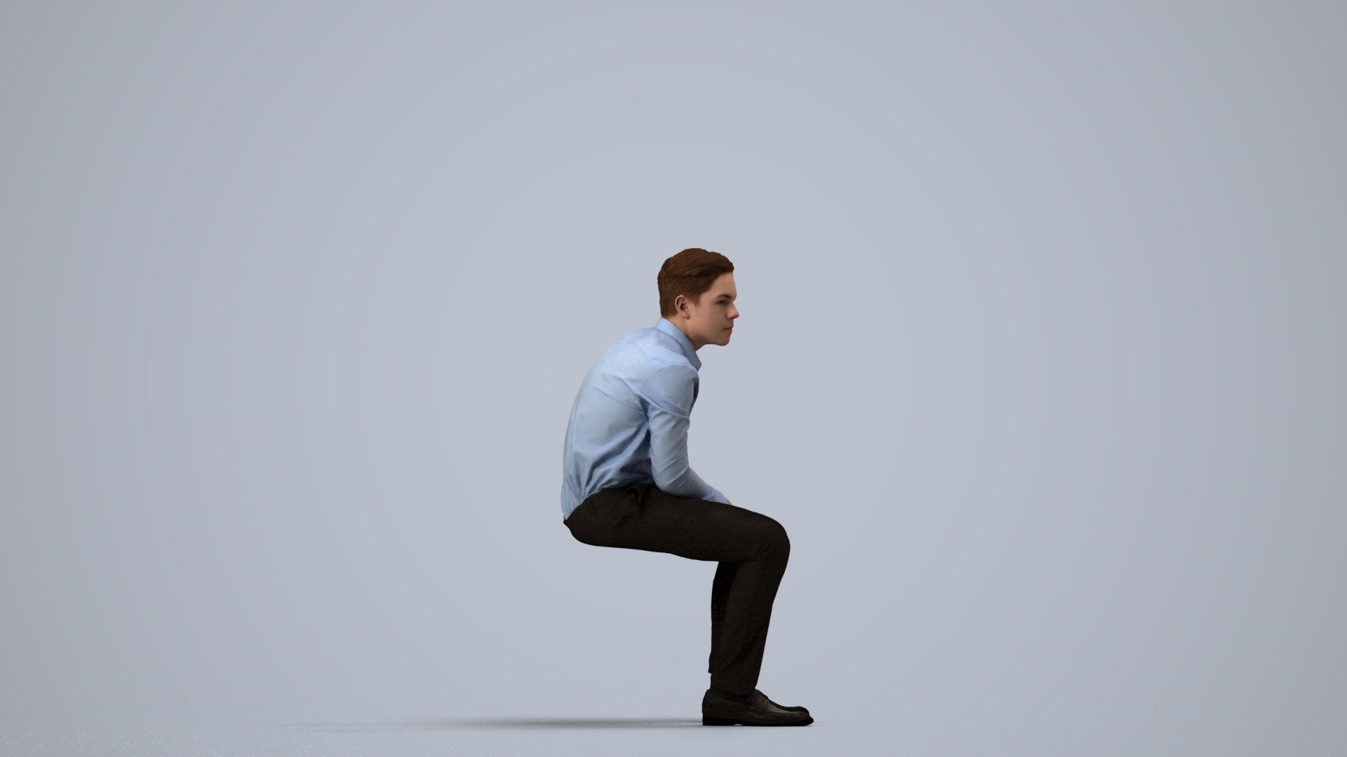 3D scanned boy kids, photorealistic archviz people for Enscape and SketchUp, side view render