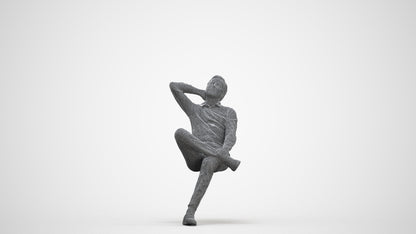realistic 3D human man business, archviz people FBX OBJ for Blender, three-quarter front view render
