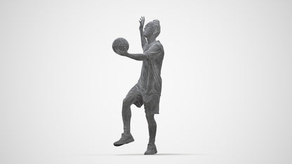 scanned 3D man sport, photogrammetry people for Enscape and V-Ray, wireframe back view