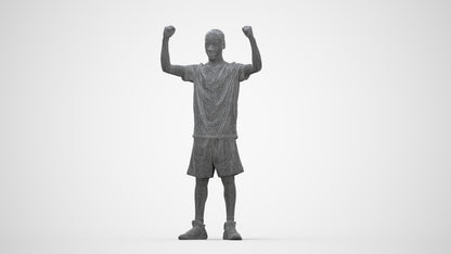 realistic 3D boy sport, scanned archviz people for Blender and 3ds Max, wireframe back view