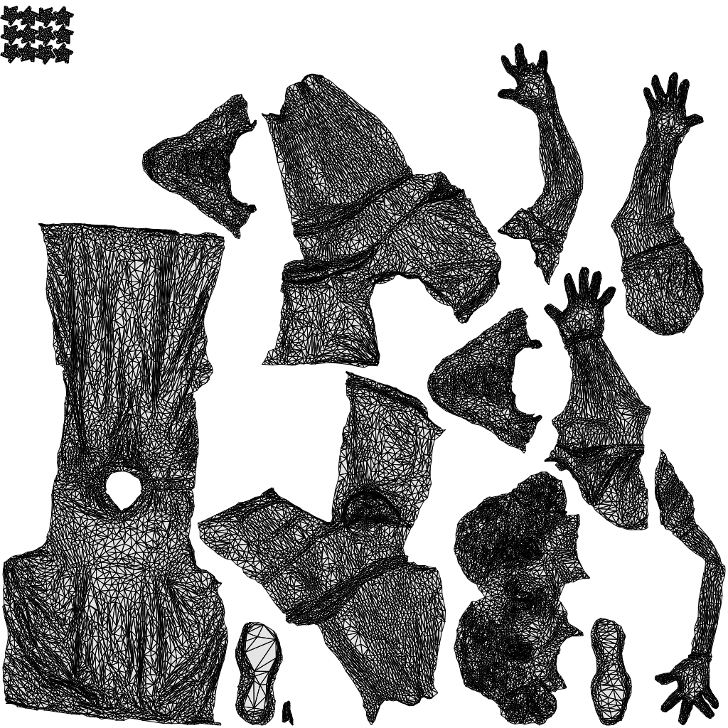 photogrammetry 3D man sport, realistic human model archviz FBX, wireframe top-down view