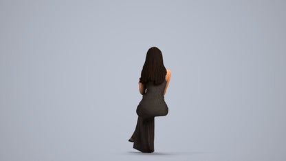 realistic 3D people woman formal formalaffairs, render-ready for V-Ray and Corona, FBX OBJ, front view render