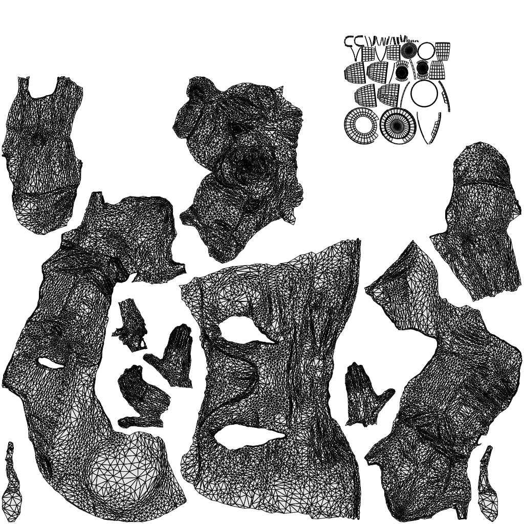 realistic 3D people senior woman casual sitting, render-ready for V-Ray and Corona, FBX OBJ, wireframe top-down view