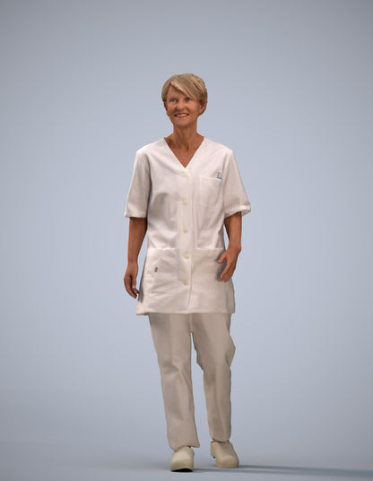 photogrammetry 3D woman standing, realistic human model archviz FBX