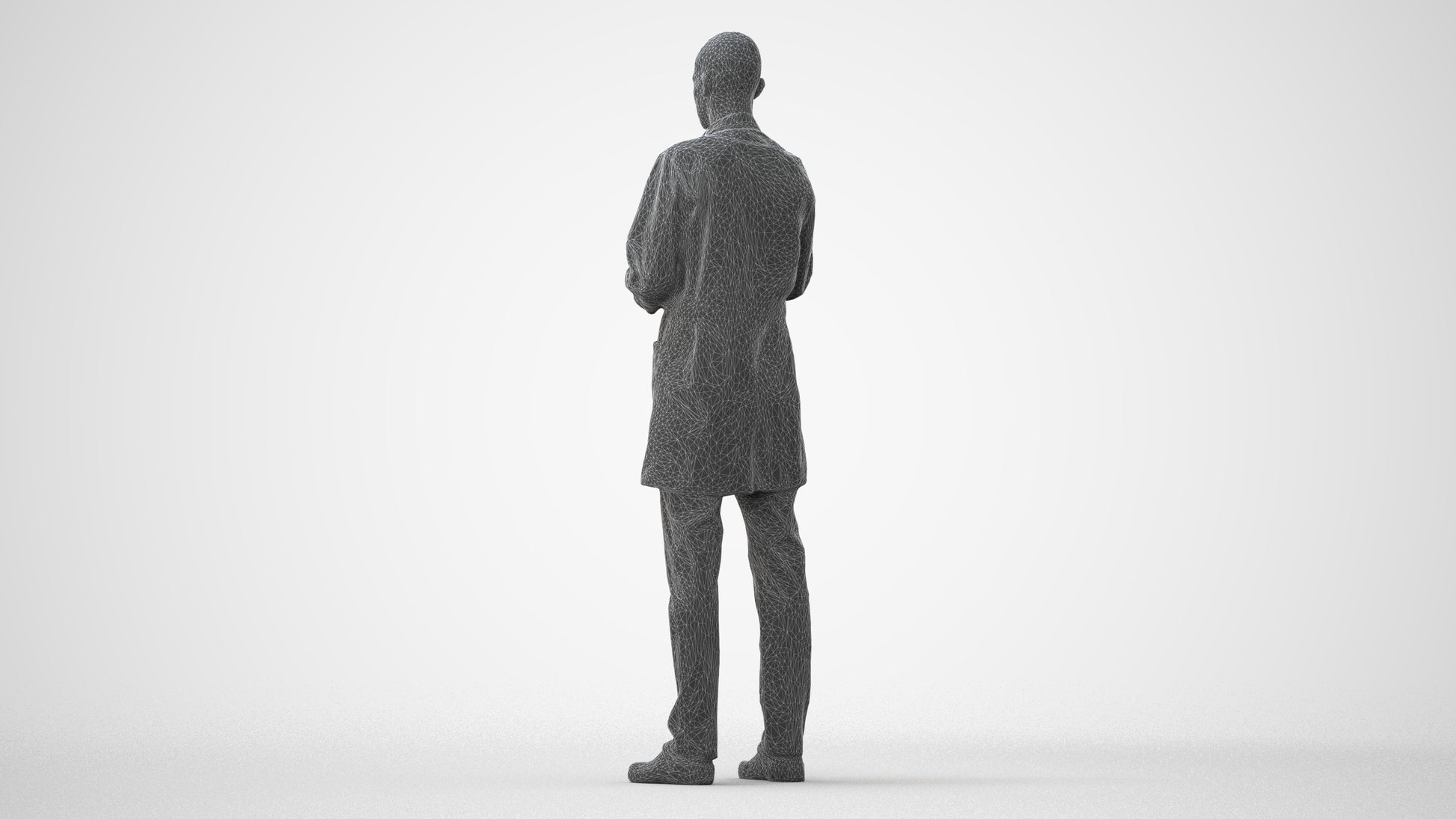 photogrammetry 3D man medical, realistic human model archviz FBX, square thumbnail