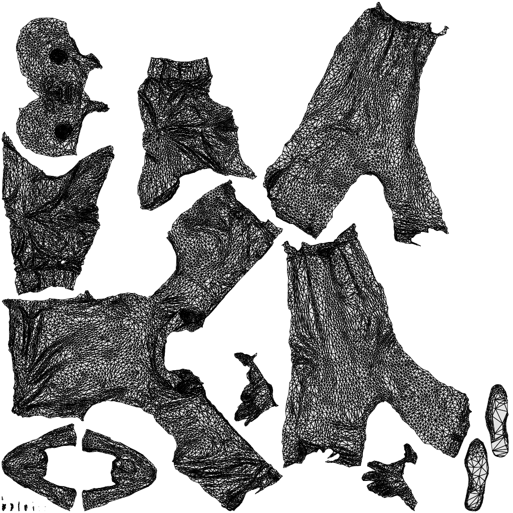 3D scanned man business, photorealistic archviz people for Enscape and SketchUp, wireframe top-down view